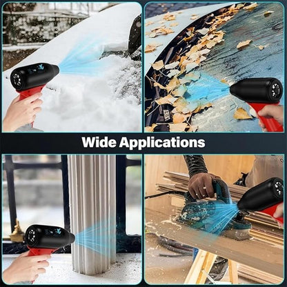 Portable Jet Fan Mini Blower,130000 RPM Compressed Air Duster, Compatible with Milwaukee 12V Lithium Battery, Powered Jet Dry Blower for Car,Home,Cleaning,Leaf Blower