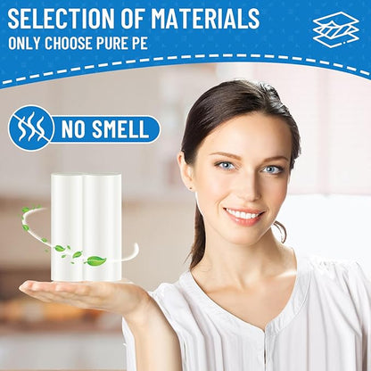LainNeala Small Trash Bags 4 Gallon, 300 Count Small Garbage Bag Bathroom White Mini Trash Bag Trash Can Liners Unscented Garbage Bags for Bathroom Can