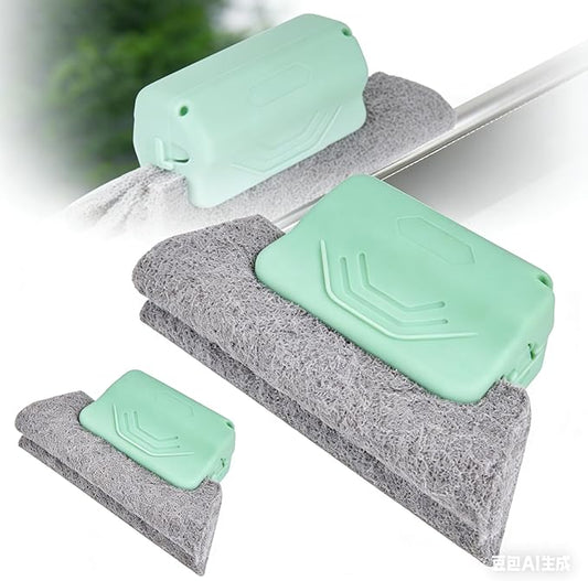 Magic Window Track Cleaner New Seal Creative Cleaner Tool for Window Slot Sliding Door Track Tile Lines Blinds skirting Features Pink Stuff Cleaner skirting Cleaning Tool Small Cleaning Brush. (2)