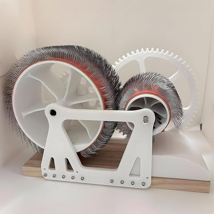 Manual Wool Carder, Drum Card for Wool Felt, Wool Mixing Table with Crank, Quick Mixing Colors Haired Yarn, with Brush, for DIY Crafts~/