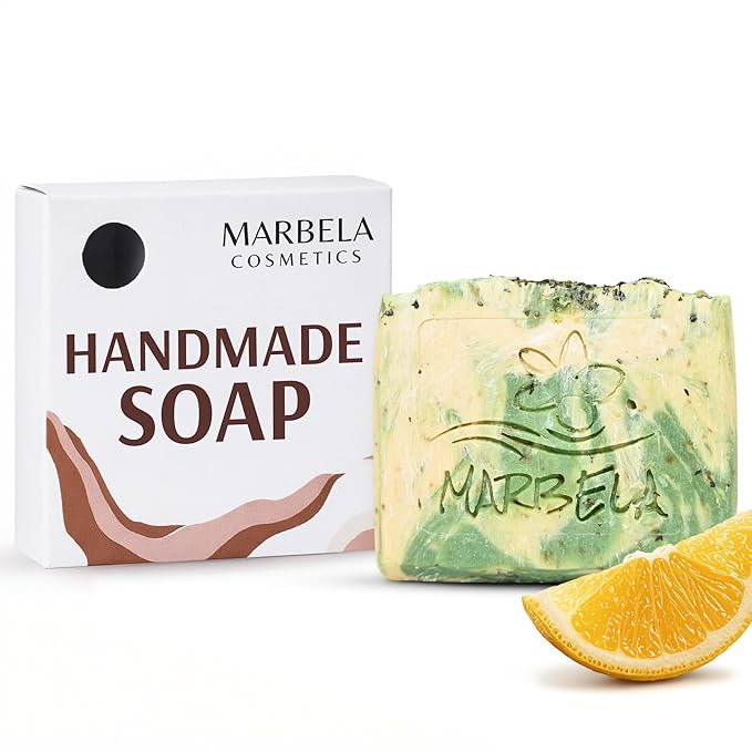 Marbela Cosmetics Handmade Soap - Mint Lemonade - Soap Bar 3.5 oz