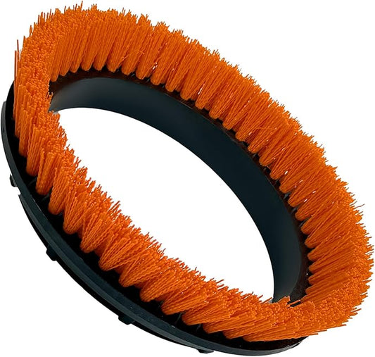 237047 Orbiter Orange Scrub Brush for ORB550MC Orbiter Floor Machine, Heavy-Duty Brush, 12” Diameter,(1 Pack)