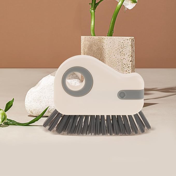 2PCS Window Groove Cleaner Brush - Window Sill Track Cleaning Tool for Sliding Door Tracks and Glass Door Grooves - Home Bathroom Kitchen Use