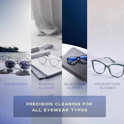 Peeps Glasses Cleaner - for Eyeglasses, Reading Glasses, and More - Lens Cleaner with Carbon Microfiber Tech-Injected Red-1 Count (Pack of 1)