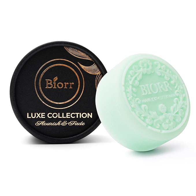 BIORR Castor Oil Conditioner Bar for Hair Growth & Strength | Oat Protein, Murumuru & Coconut – pH-Balanced, Vegan, Frizz Control & Deep Nourishing – Plastic-Free Luxe Bar | 80+ Washes