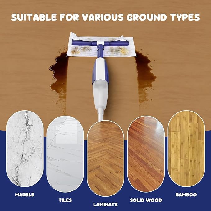 Dry Sweeping Cloths & Behavior Reward Chart, Includes 20 Disposable Mop Pads 60 Stickers 4 Cards, Build Responsibility, for Cleaning Hardwood Floor Dust and Pet Hair