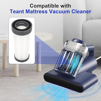 Mattress Vacuum Filters Compatible with Teant Mattress Vacuum Cleaner, Washable Hepa Filters Replacement for Teant Blue, Gray Upgrade, Pink Bed Mattress Vacuum