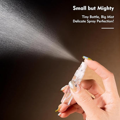 Mini Spray Bottle 10ml, 20 Pack 10ml Refillable Glass Spray Bottle Empty, Fine Mist Refillable Mini Perfume Bottle, Glass Bottle Perfume Atomizer, Small Empty Sample Containers, Clear
