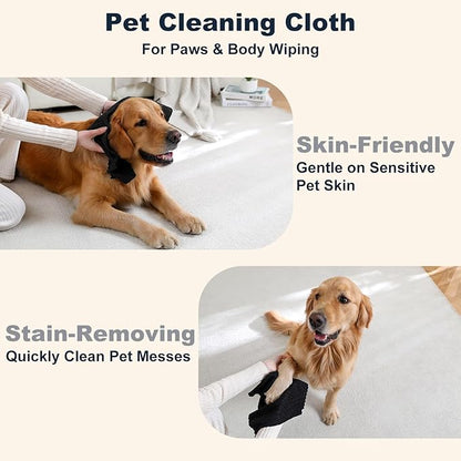 80 Pack Microfiber Cleaning Cloth Roll Reusable Paper Towels 12"x12" Tear Away Cloth,Absorbent Dish Rags for House Kitchen,Wash Cloths,Lint Free Rags for Window Cars Cleaning Supplies