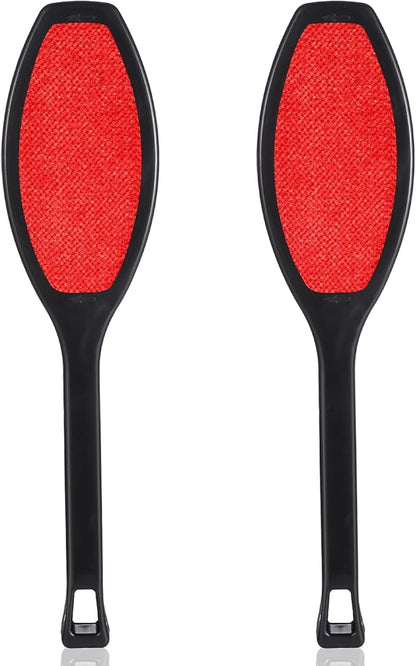 2 Pack Double-Sided Lint Brushes Reusable Lint Remover Brushes for Clothes 2 Sided Pet Hair Remover Washable Clothes Hair Roller Cleaning Brush for Sheet Carpet Furniture Fabric