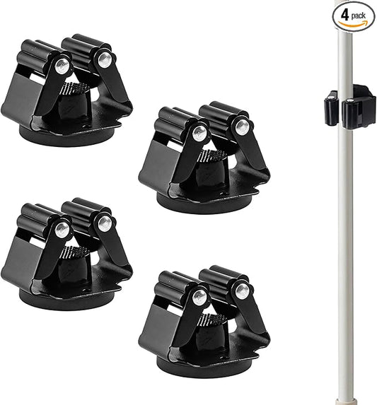 Magnetic Mop Broom Holder,4Pack Heavy Duty Magnetic Broom Holder for Cleaning Tools,D1.69” Strong Broom Mop Holder Wall Mount for Garage Kitchen Laundry Work Shop
