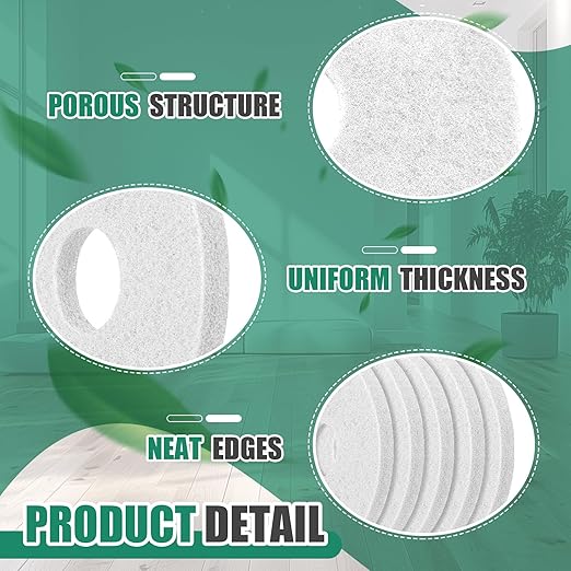 Teenyyou 5 Pcs 12" Cleaning Orbiter Pads Commercial Floor Buffer Pads Hardwood Floor Maintenance Scrubber Polisher Cleaning and Stripping for Orbiter Machine (White)