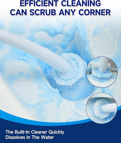 60 Count Toilet Wand Refills for Clorox, 5X Cleaning Power Toilet Bowl Wand Refills & High-Density Disposable Toilet Brush Scrubber - No Falling Apart, Instant Foam for Bathroom Cleaning
