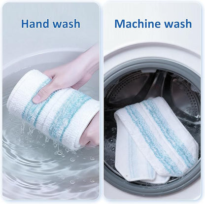 4 Pack Mop Replacement Pads: Compatible with O Ceda H2prO Flat Mop System, Microfiber Mo p Head Replacements, Flat Floor Mop, Washable & Reusable Pad Refills