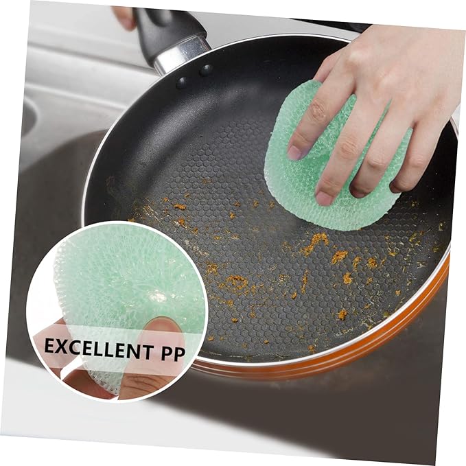 VALICLUD 36pcs Household Cleaning Scouring Multi-Functional Kitchen Cleaning Tools for Pots and Bowls and Non-Corrosive Random Colors