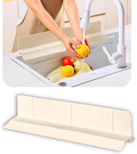 Extra Wide Silicone Sink Splash Guard 18” – Pearl White- small