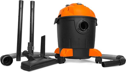 WEN VC4710 10-Amp 5-Gallon Portable HEPA Wet/Dry Shop Vacuum and Blower with 0.3-Micron Filter, Hose, and Accessories,Orange
