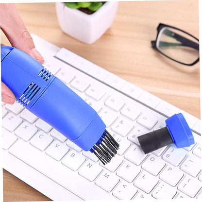 Keyboard Vacuum Cleaner Portable Mini Desktop Vacuum Long Lasting Handheld Cleaner with USB Cord, Nozzle ＆ Brush, Mini for Cleaning Laptop Dust, Hair, Crumbs