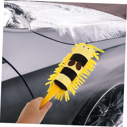 Zerodeko Animal Shape Microfiber Duster Ceiling Fan Cleaning Brush Car Wash Mop Kit Dust Removal Easy to Store Multipurpose Car Cleaning Tool
