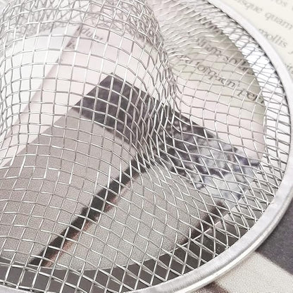 10pcs Mesh Sink Strainer, 2.75" Top/1" Stainless Steel Slop Basket Filter Trap, Metal Kitchen Drain Strainer, Hair Basket Drain - Fits Most Kitchen Sinks, Bathroom Sinks,Shower Drains,Floor Drain