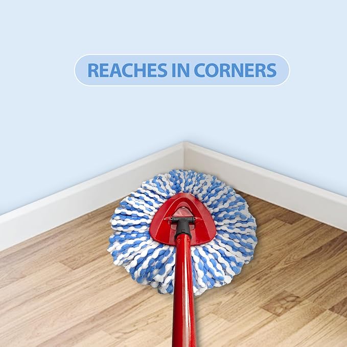 Nuorest Spin Mop Replacement Heads, Microfiber Mop Refills, Easy to Replace (6 Heads)