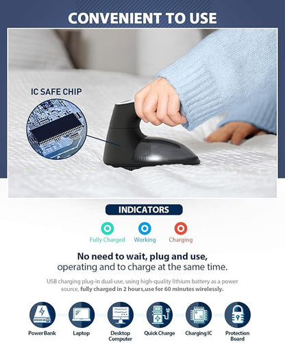 Bymore Fabric Shaver, Lint Shaver for Clothing Furniture Shaver, Sweater Defuzzer Pill Remover Shaver, Lint Remover for Clothing Fuzz-Black