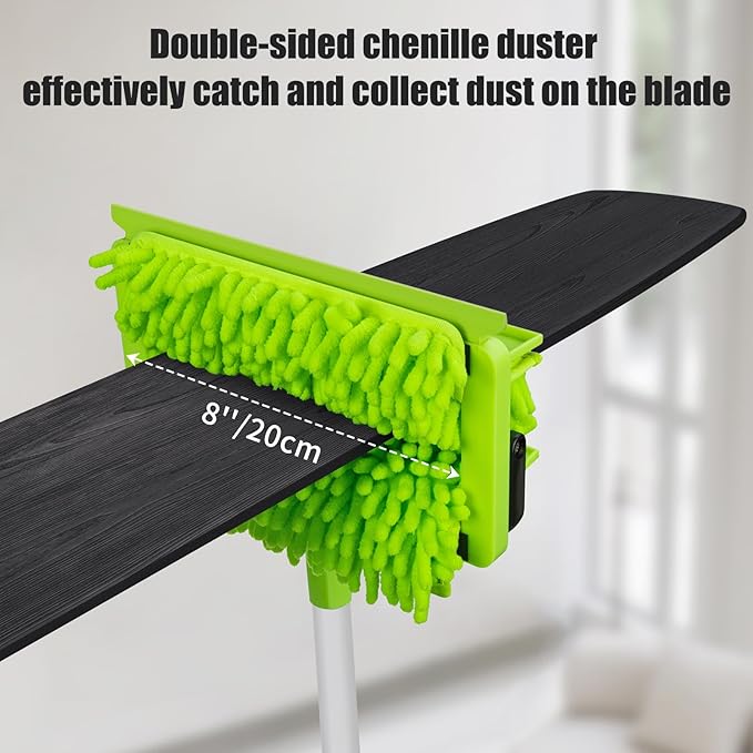 Qaestfy Pack of 2 Microfiber Pad Refill Compatible with QAE026/QAE031 Ceiling Fan Clenae Duster with Long Handle