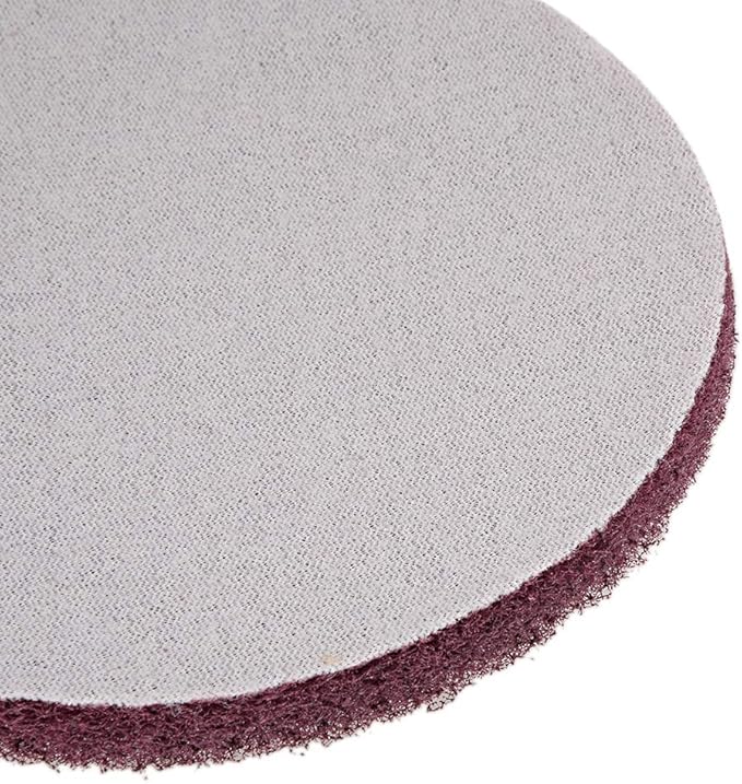 uxcell 5 Inch Scrubber Scouring Pads Drill Scuffing Disc Hoop and Loop Surface Conditioning Disc 8pcs