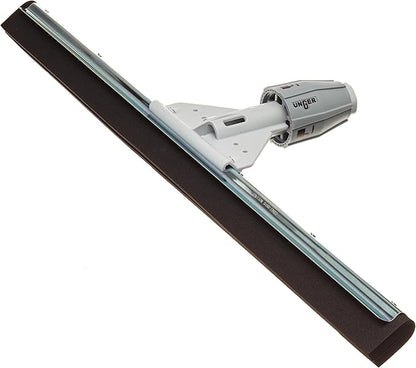 Unger Commercial SmartFit™ WaterWand™ 30" Heavy-Duty Floor Squeegee with 53" Aluminum Handle – Ideal for Removing Water and Dirt from Uneven Surfaces, Grouted Tile, and Non-Slip Flooring HM30K