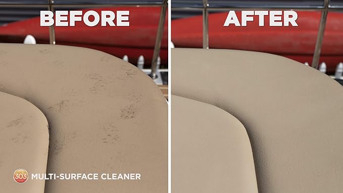 303 Products Multi-Surface Cleaner Spray, Residue-Free Cleaning for Vinyl, Fabric, Plastic & More – Safe on All Water-Safe Surfaces, Sunbrella Recommended, 32 oz