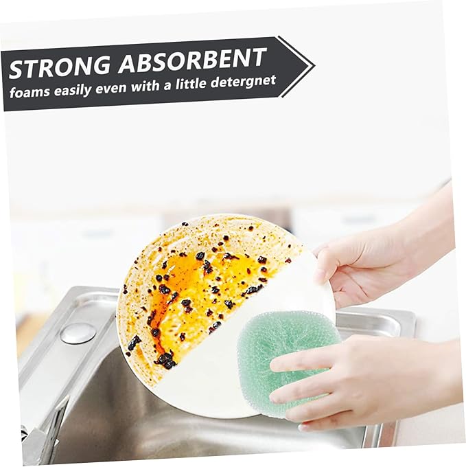 minkissy 12PCS Household Scouring Balls for Kitchen Cleaning Washing Pot Scrubber Balls Versatile Dish and Pan Washing Tools Material Random Colors for Daily Use