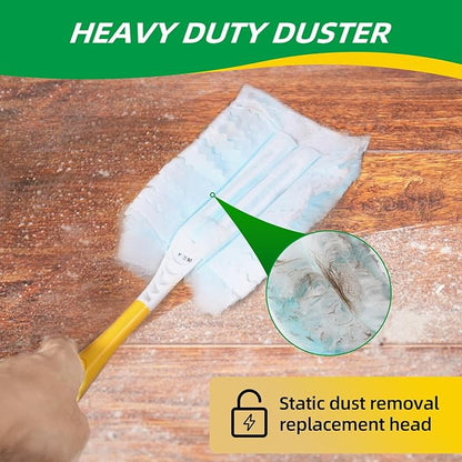 Duster Refills,Static Dust Removal Brush Disposable Replacement Head Compatible with Swiffer Duster Refills for Electronics, Furniture, Blinds, Ceiling Fans (Blue, 30 PCS)