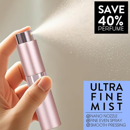 3 Pack 8ML Empty Cologne Travel Spray Bottle Perfume Atomizer for Refill Portable Cologne Dispenser Mini Sprayer for Women Twist Tpye