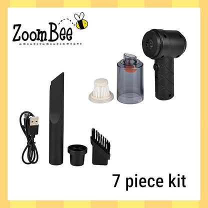13" Mini Handheld Vacuum Cleaner - 120W, 12000pa Suction Power, Cordless, Rechargeable - Perfect for Dust, Pet Hair, Crumbs - Lightweight, Home, Office, Auto Detailing, Keyboard, Bricks, Ornaments