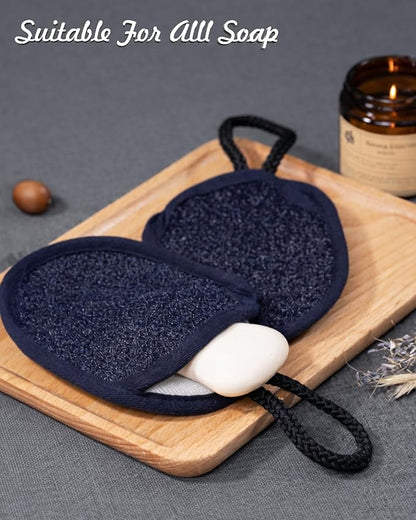 Soap Bag, Soap Saver, Bar Soap Pouch, Soap Saver Bag, Exfoliating Mesh Soap Bag for Shower, Soap Bags for Soap Bars with Wrist Strap, Soap Bar Loofah Pouch