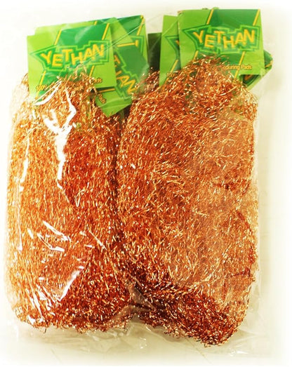 Copper Scouring Pad, Scrubbing Scour Pads 10 Pcs/Pack, Pure Copper, 13g / Pc
