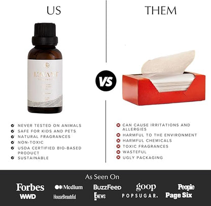 L’AVANT COLLECTIVE | Essential Oils for Laundry - Dryer Balls Scents – Scented Fragrance Essential Oil Drops | Fresh Linen Laundry Oil - Lavender Geranium Essential Oil Blend w/Ylang Ylang & Bamboo