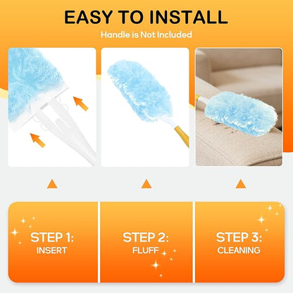 SetSail 25 Count Duster Refills Compatible with Swiffer Dusters for Cleaning Disposable Duster Refill Multi Surface 360° Duster Cleaner Kit for Ceiling Fan, Blind, Furniture