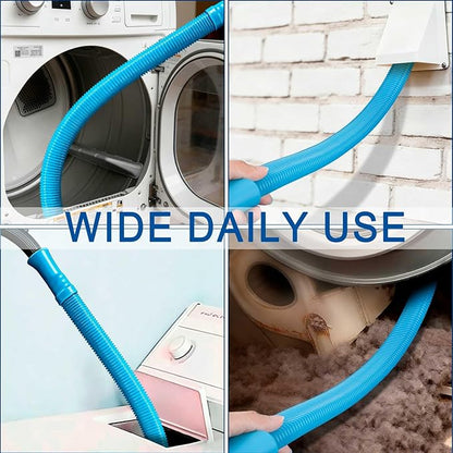 Dryer Vent Cleaner Kit with Universal Vacuum Hose Attachments Fit Most Vaccum Cleaner - Dryer Lint Brush & Vacuum Attachment Set for Clothes Dryer Cleaning, Lint Trap Cleaner, Home Maintenance Tools