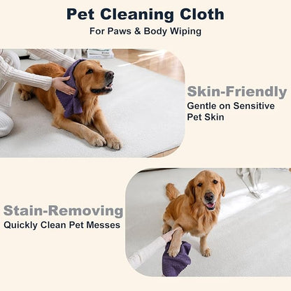80 Pack Microfiber Cleaning Cloth Roll Reusable Paper Towels 12"x12" Tear Away Cloth,Absorbent Dish Rags for House Kitchen,Wash Cloths,Lint Free Rags for Window Cars Cleaning Supplies