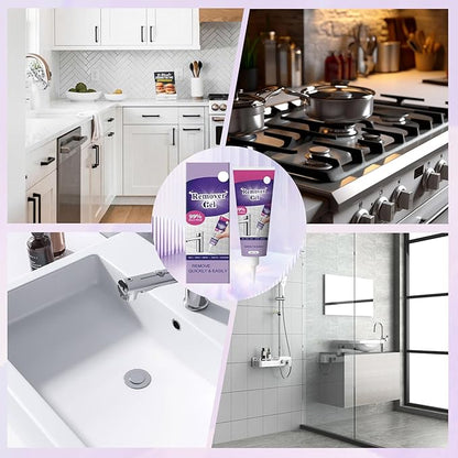 2Pcs Cleaning Remover Gel, Powerful Household Cleaning Gel, Suitable For Cleaning Crevices In Bathroom And Kitchen Sinks, Windows, Etc, Highly Effective In Penetration, Not Damage The Surface