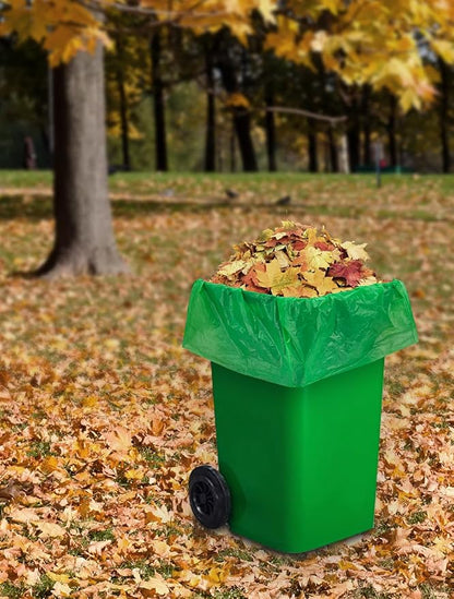 UMT Plastar 200 Count Compostable Trash Bags 30-33 Gallon, 32 x 38 Inch Biodegradable Garbage Bags 18 Micron, Green Eco Friendly Kitchen & Household Trash Bags