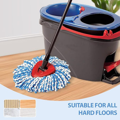 Nuorest Spin Mop Replacement Heads, Microfiber Mop Refills, Easy to Replace (6 Heads)