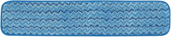 Rubbermaid Commercial Products HYGEN Microfiber Wet Mop Head Pad, 24 inch, Blue, for Janitorial/Professional Cleaners and Heavy-Duty Industrial Floor Cleaning/Mopping/Scrubbing