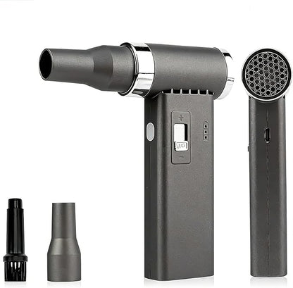Air Duster – Super Power Handheld Air Duster with High-Speed 110000RPM, Rechargeable Brushless Motor Durable Blower, stepless Adjustable Dust Blower for Keyboard, PC, Car & Home Cleaning