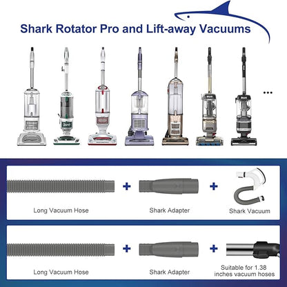 Sealegend Dryer Vent Lint Vacuum Atttachments Compatible with Shark NV360,NV350, NV351,NV352, NV353,NV500, NV501 Vacuum Cleaner Hose,Flexible Dryer Vent Cleaner Kit with Lint Remover Brush