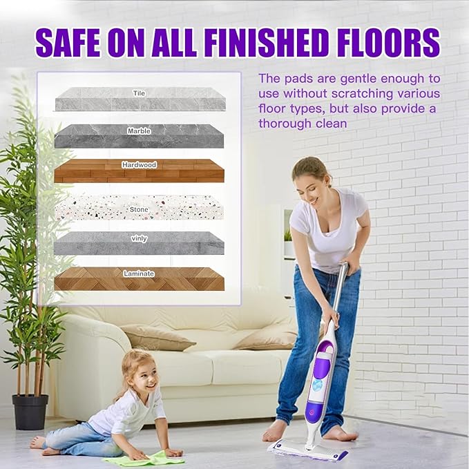 60 Count Power Mop Pads Refills for Swiffer PowerMop Multi-Surface Mopping Pad Disposable Replacement Mop Refill Pads Compatible with Swiffer PowerMop,Safe on All Finished Floors