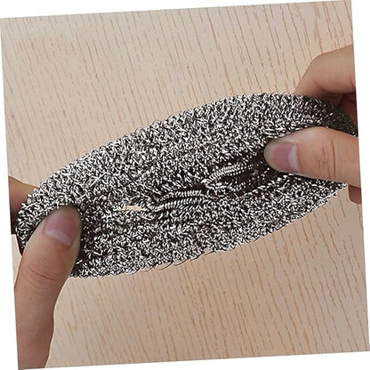 Alipis 2pcs Stainless Steel Kitchen Cleaning Balls Heavy Duty Dish Scrubbers Spiral Design Rust-Resistant Scourers for Pots and Pans for Tough Kitchen Cleaning Tasks