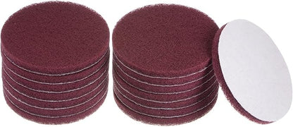 HARFINGTON 15pcs Drill Power Brush 5 inch Tile Scrubber Scouring Pads 800 Grit for Bathroom Kitchen Household Cleaning