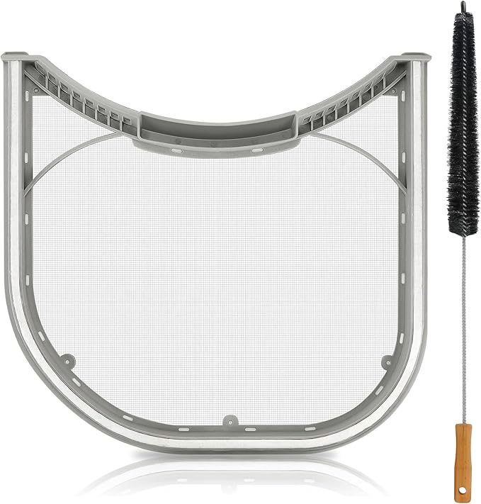 Beaquicy 5231EL1003B DLE2516W Dryer Lint Filter with Felt Seal and Cleaner Brush - Fit for Kenmore and LG Dryer Lint Screen - Replace DLG5932W, AP4440606,1266857, 79680318900